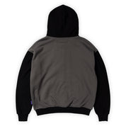 Always Do What You Should Do Human Applique Zip Up Hoodie - Black