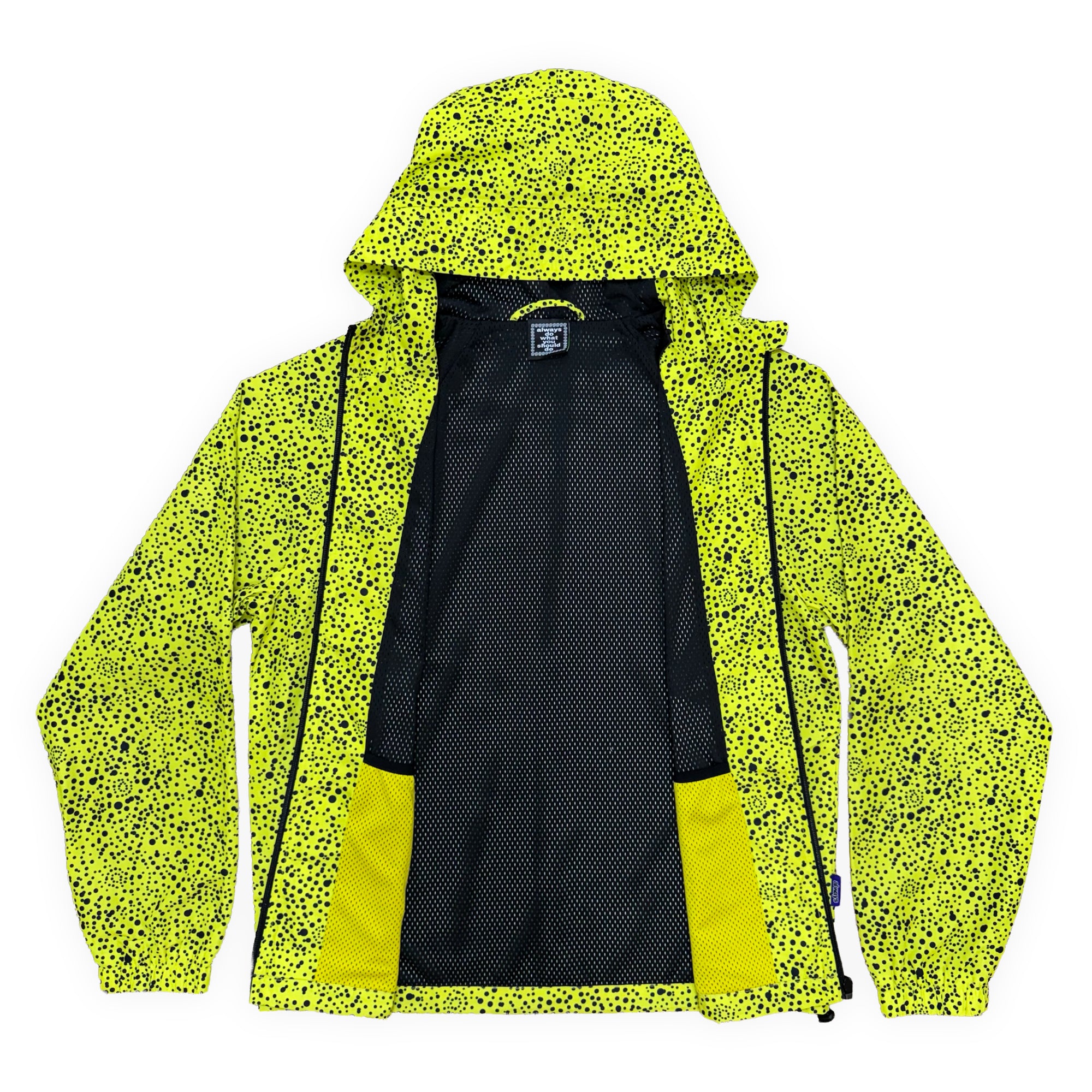 Always Do What You Should Do Dotted Bandemic Jacket - Yellow