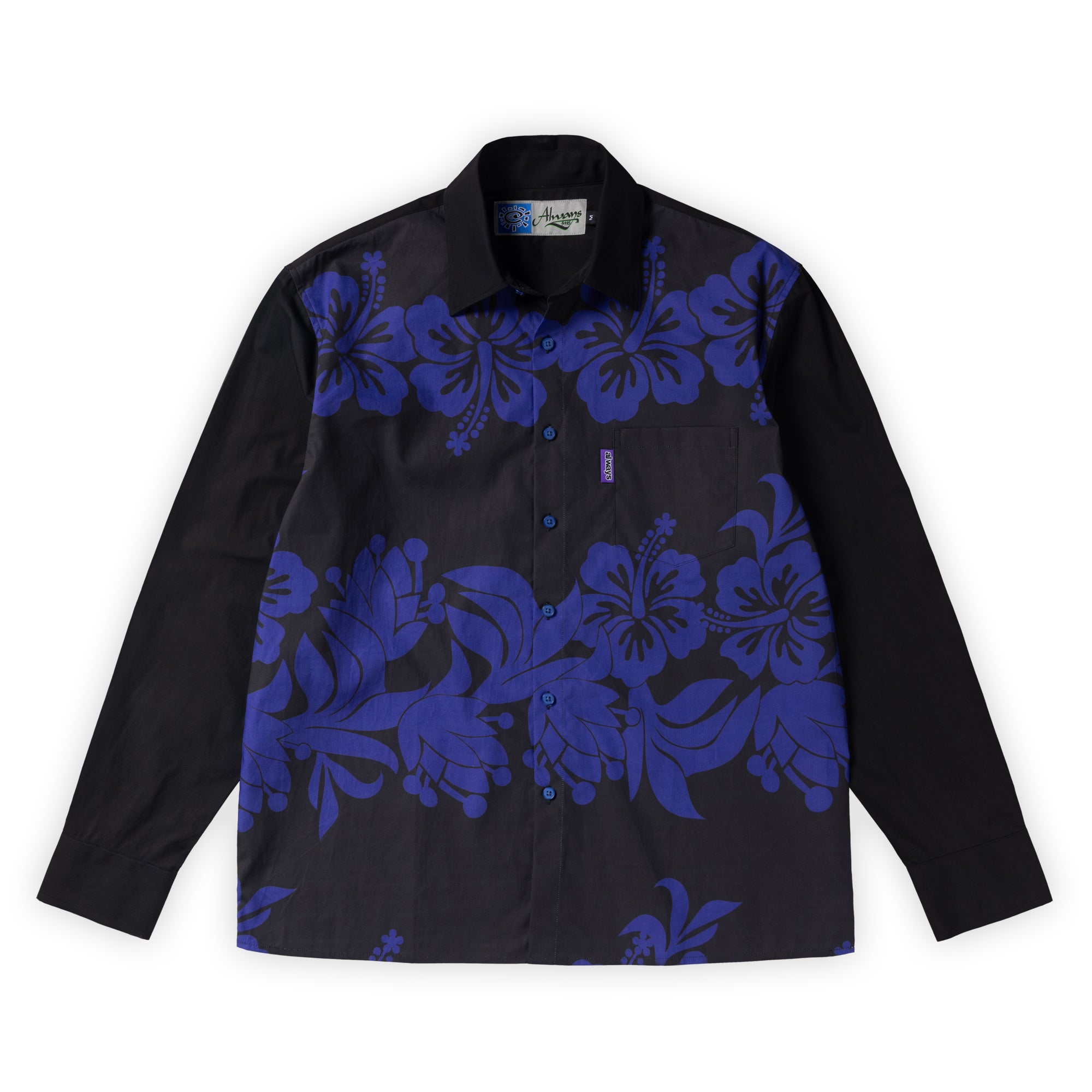 Always Do What You Should Do Landon Longsleeve - Black / Blue