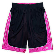Always Do What You Should Do Reversible Court Shorts - Black / Fuchsia
