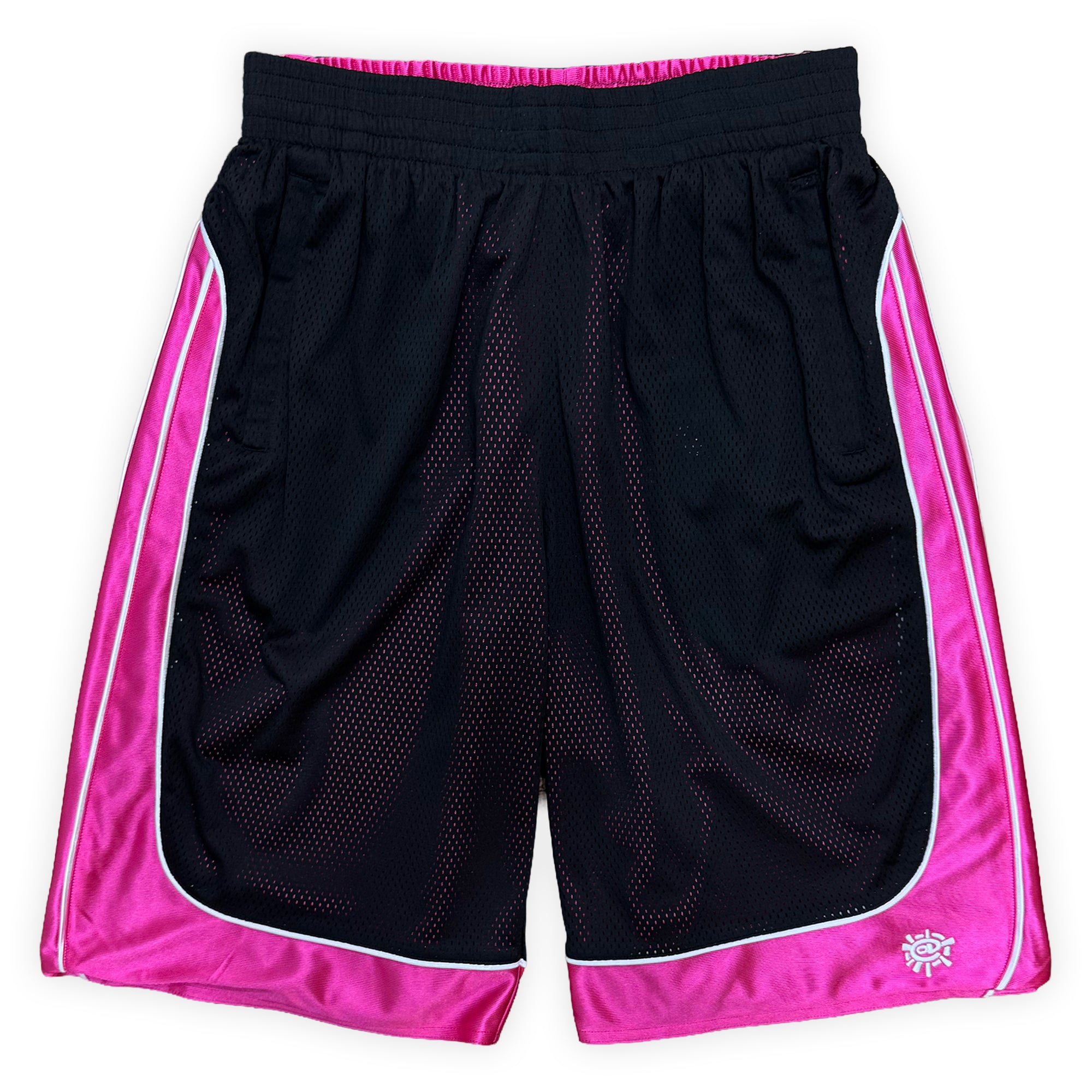 Always Do What You Should Do Reversible Court Shorts - Black / Fuchsia