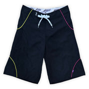 Always Do What You Should Do A.I Wrapped Boardshorts - Black / Yellow / Fuchsia