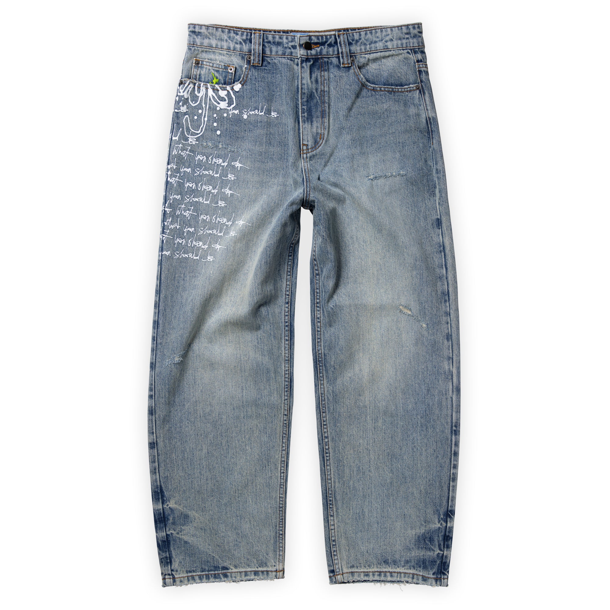 Always Do What You Should Do Waza Jeans - Washed Light Blue