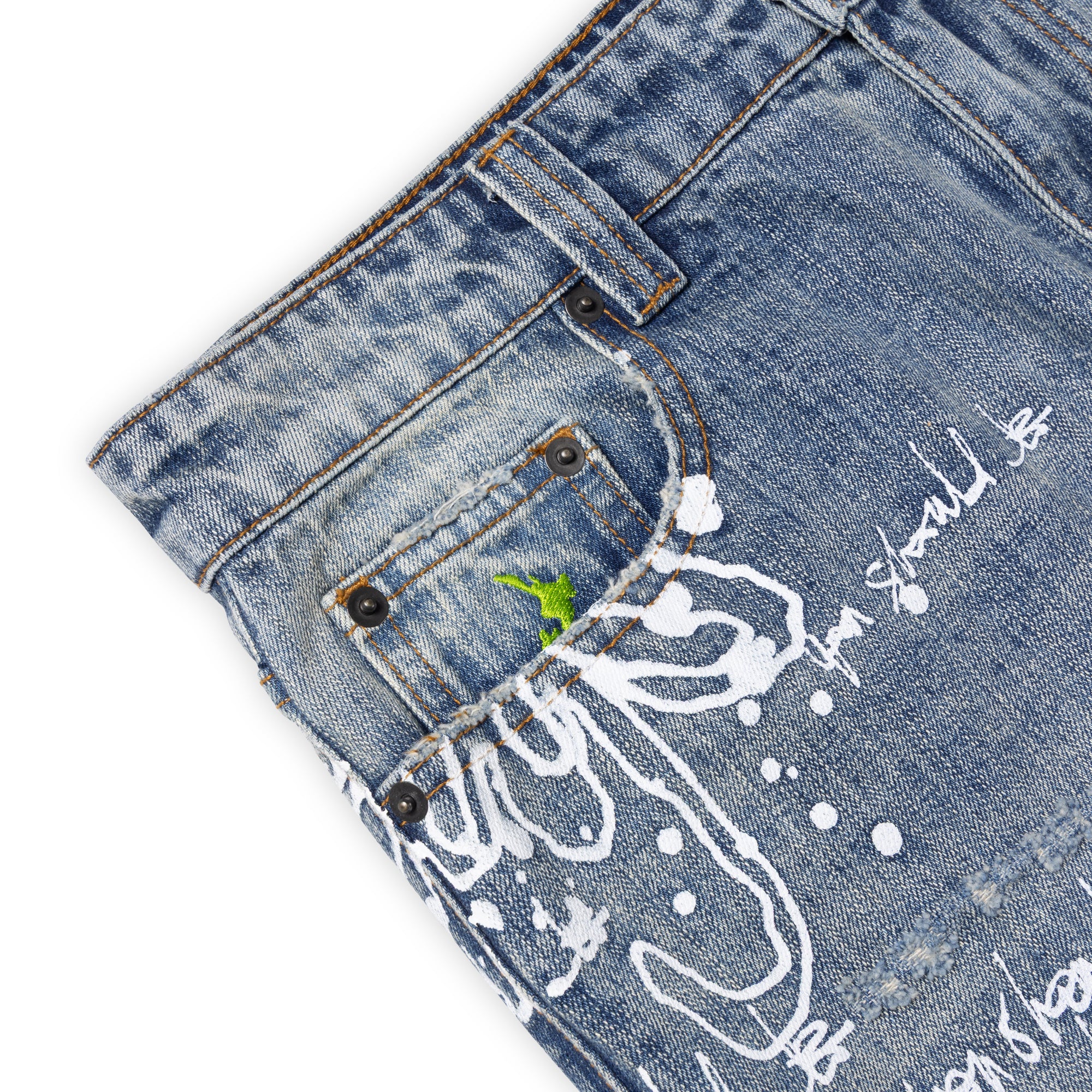 Always Do What You Should Do Waza Jeans - Washed Light Blue