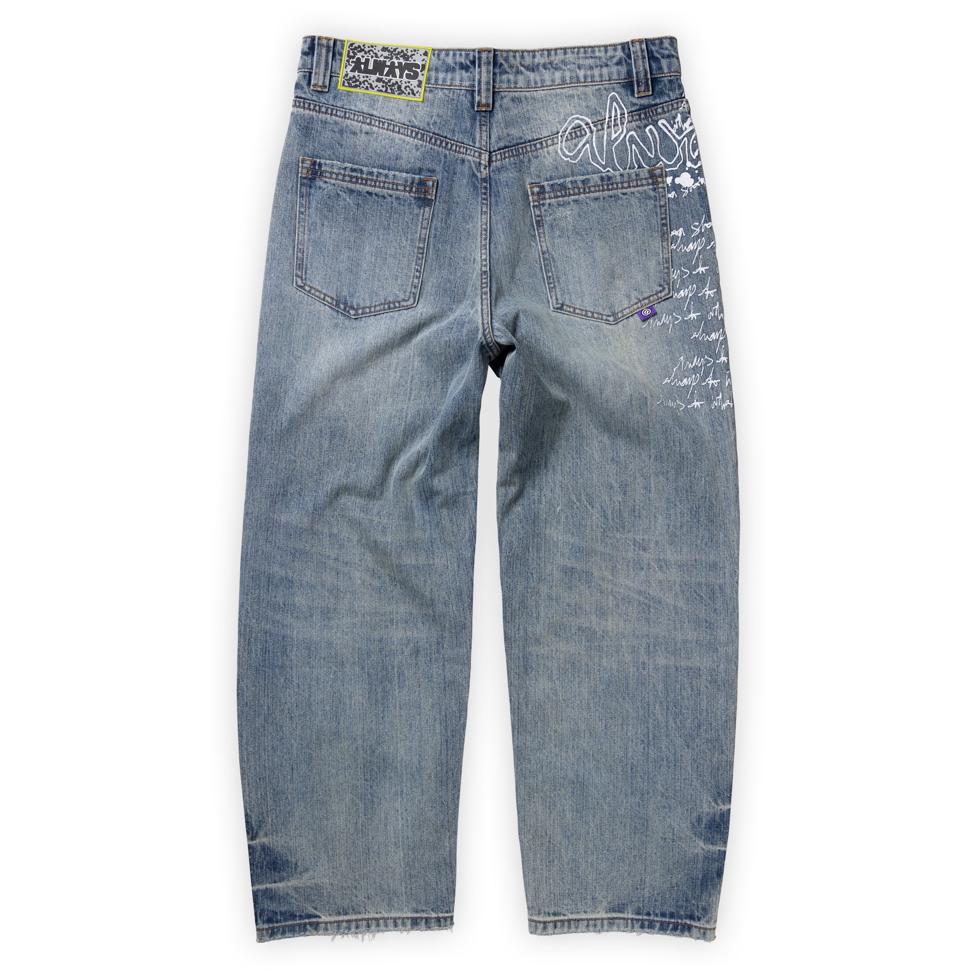 Always Do What You Should Do Waza Jeans - Washed Light Blue