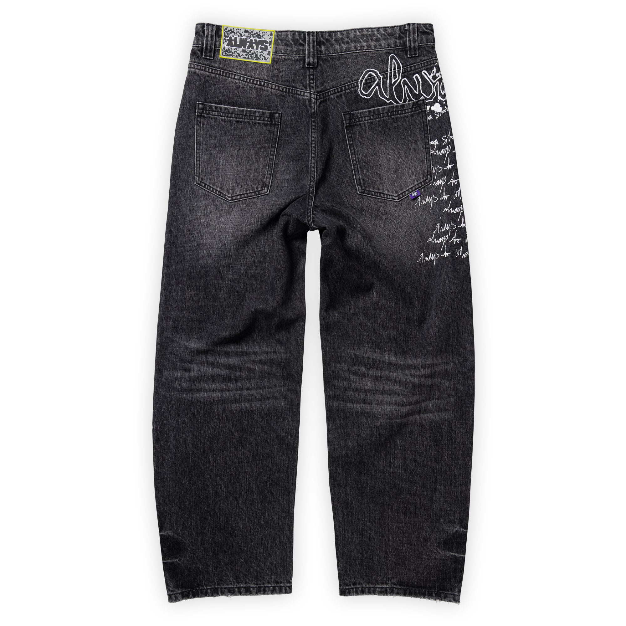 Always Do What You Should Do Waza Jeans - Washed Black