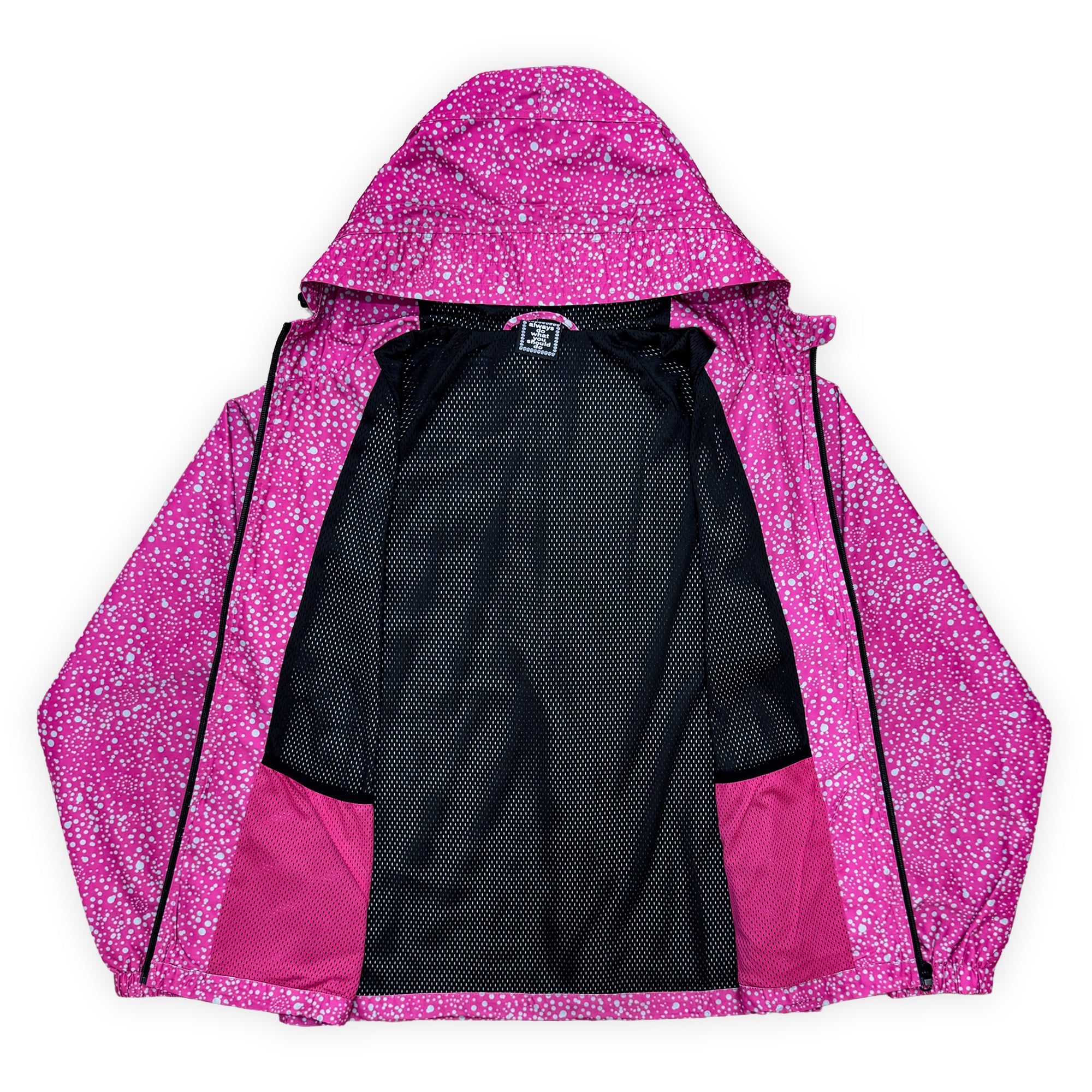 Always Do What You Should Do Dotted Bandemic Jacket - Fuchsia