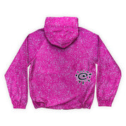 Always Do What You Should Do Dotted Bandemic Jacket - Fuchsia