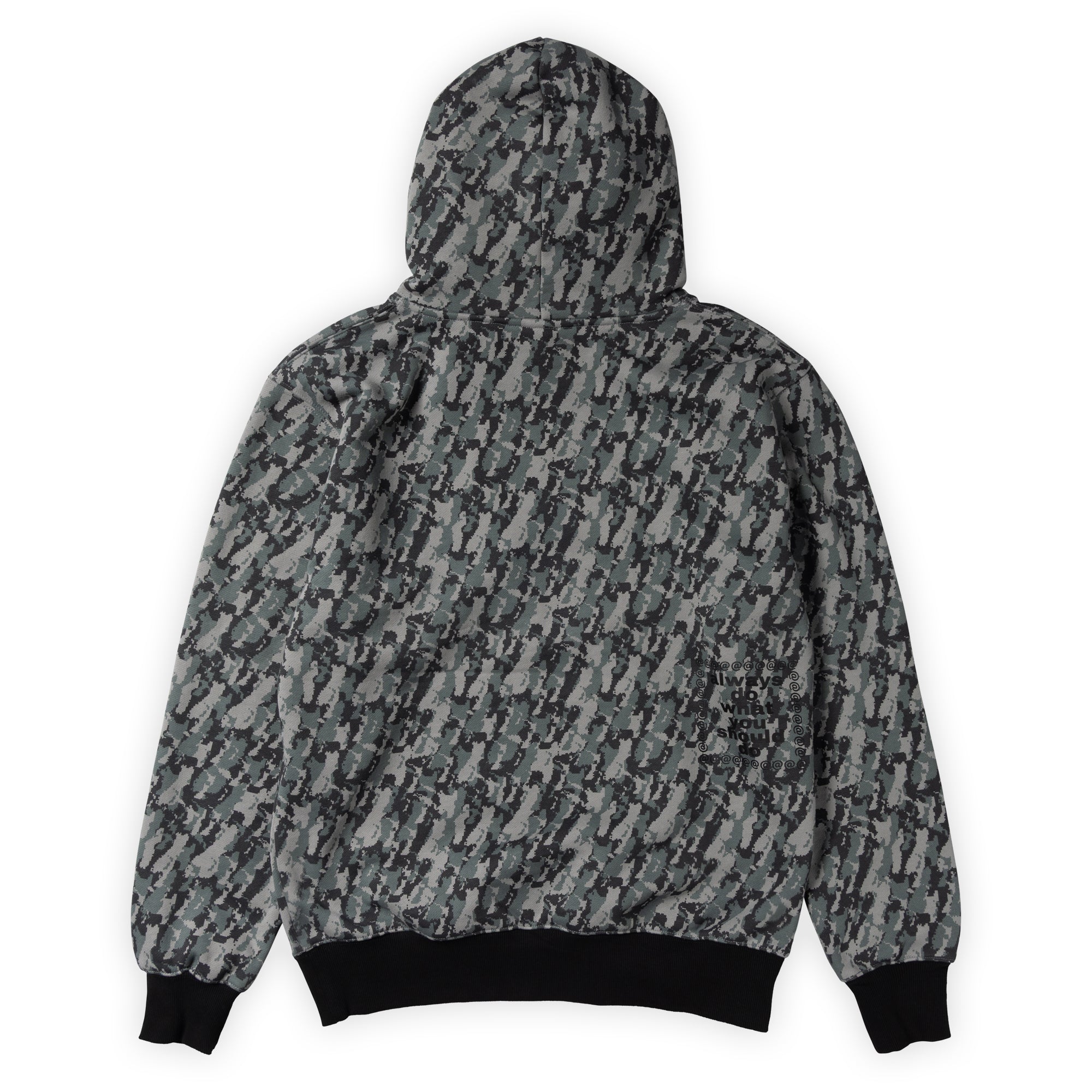 Always Do What You Should Do NZ Digi Camo Hoodie - Dark