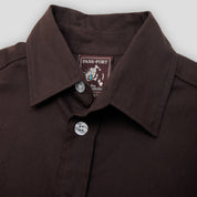 Pass~Port Australian Manufactured Short Sleeve Shirt - Dark Chocolate