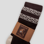 Pass~Port Australian Manufactured Socks - Brown / Natural