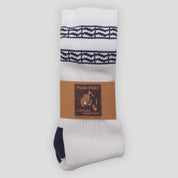 Pass~Port Australian Manufactured Socks - White / Navy