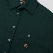 Pass~Port Australian Manufactured Short Sleeve Work Shirt - Jade Green