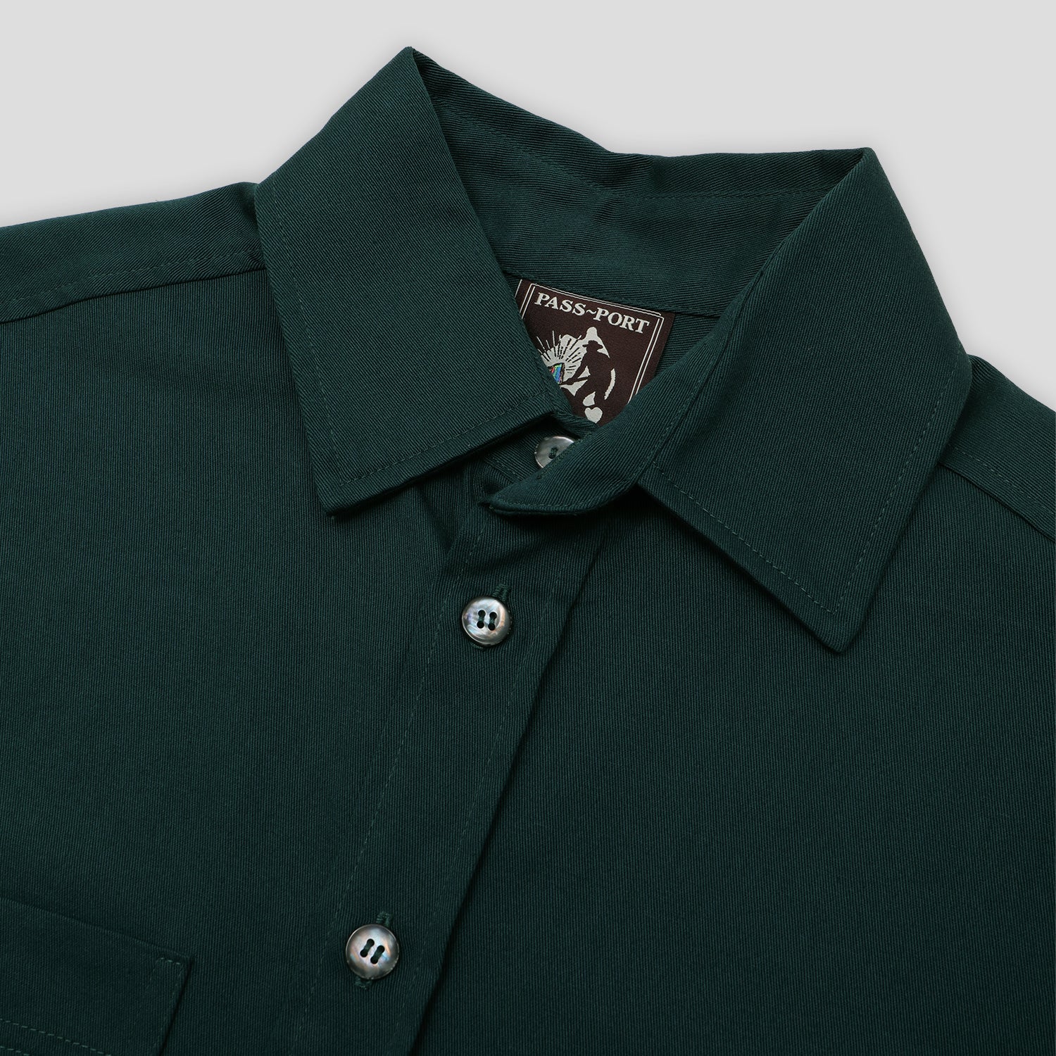 Pass~Port Australian Manufactured Short Sleeve Work Shirt - Jade Green