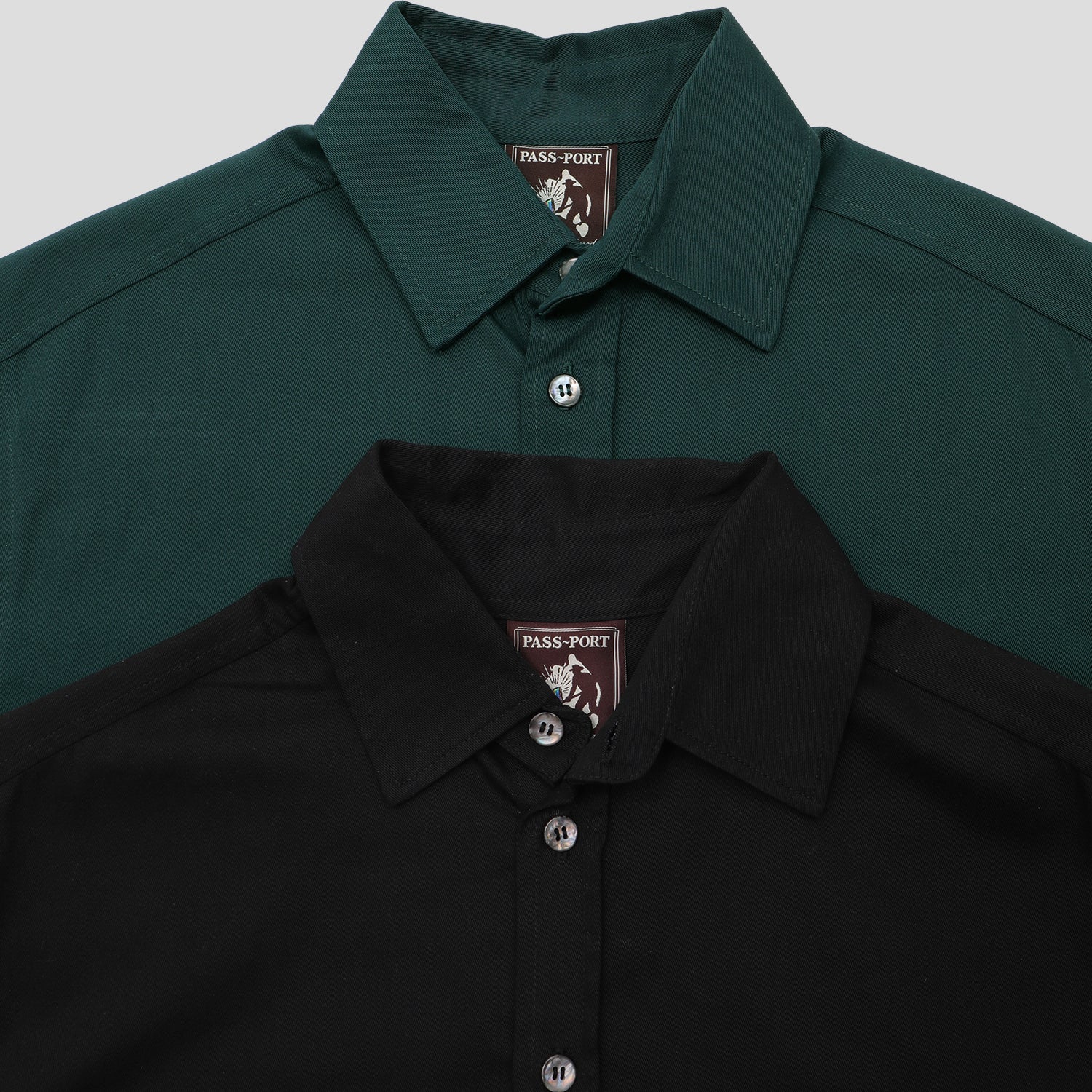 Pass~Port Australian Manufactured Short Sleeve Work Shirt - Black