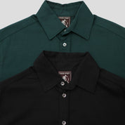 Pass~Port Australian Manufactured Short Sleeve Work Shirt - Black