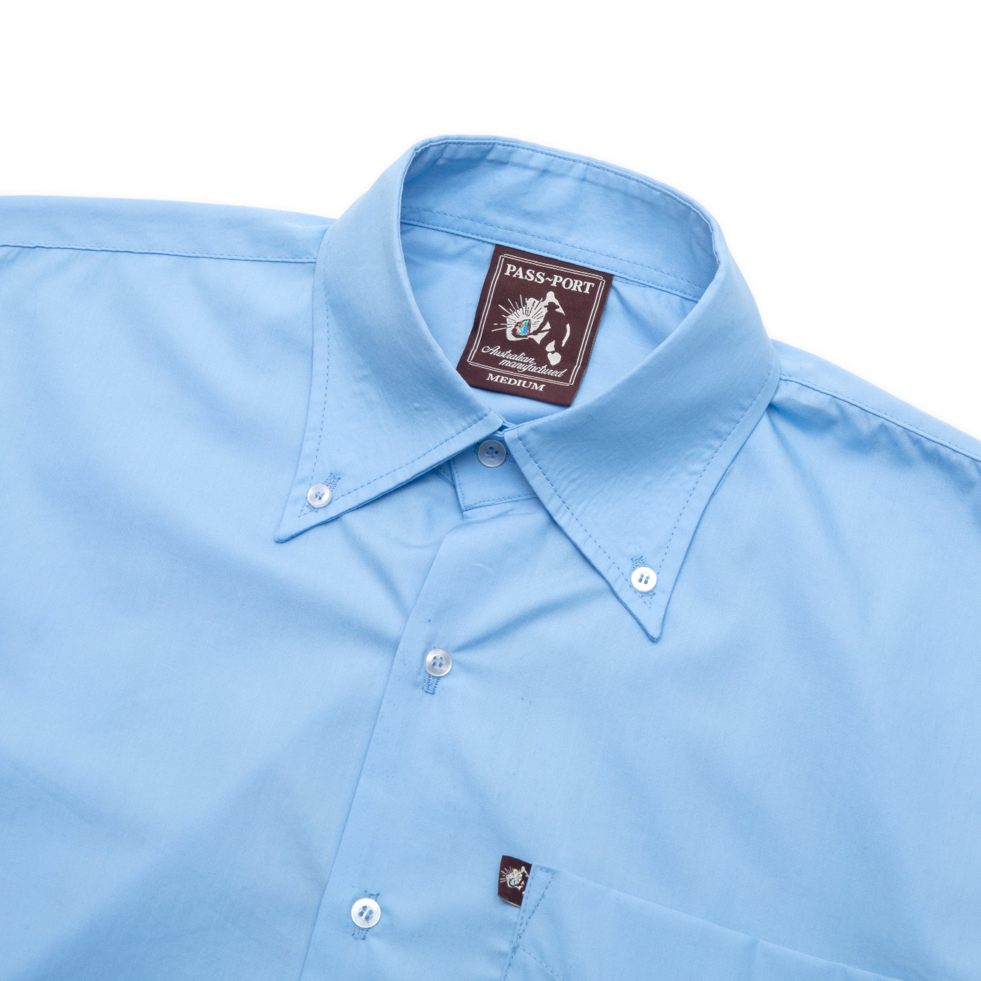Pass~Port Australian Manufactured Oxford Shirt - Blue