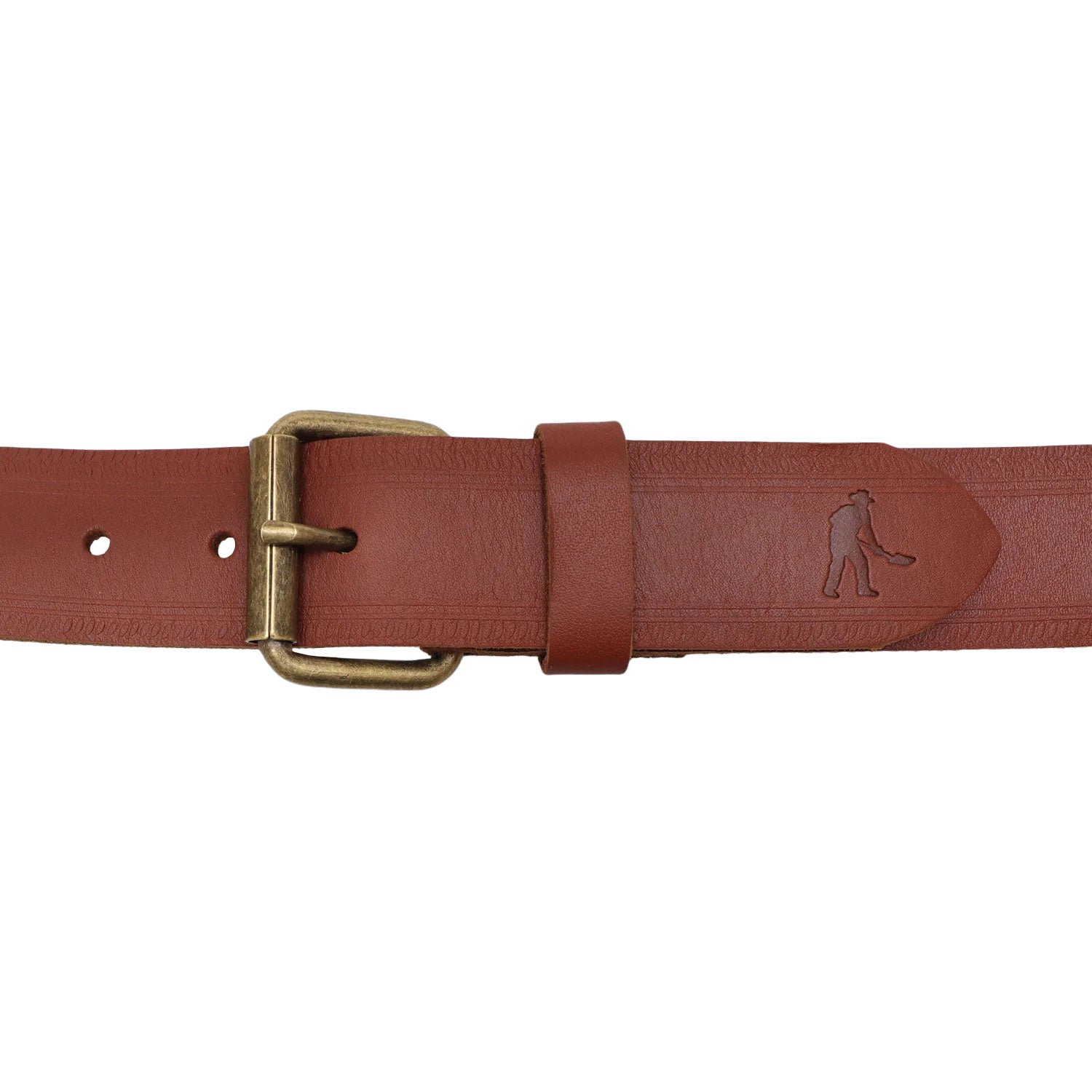 Pass~Port Australian Manufactured Embossed Belt - Brown