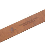 Pass~Port Australian Manufactured Embossed Belt - Brown