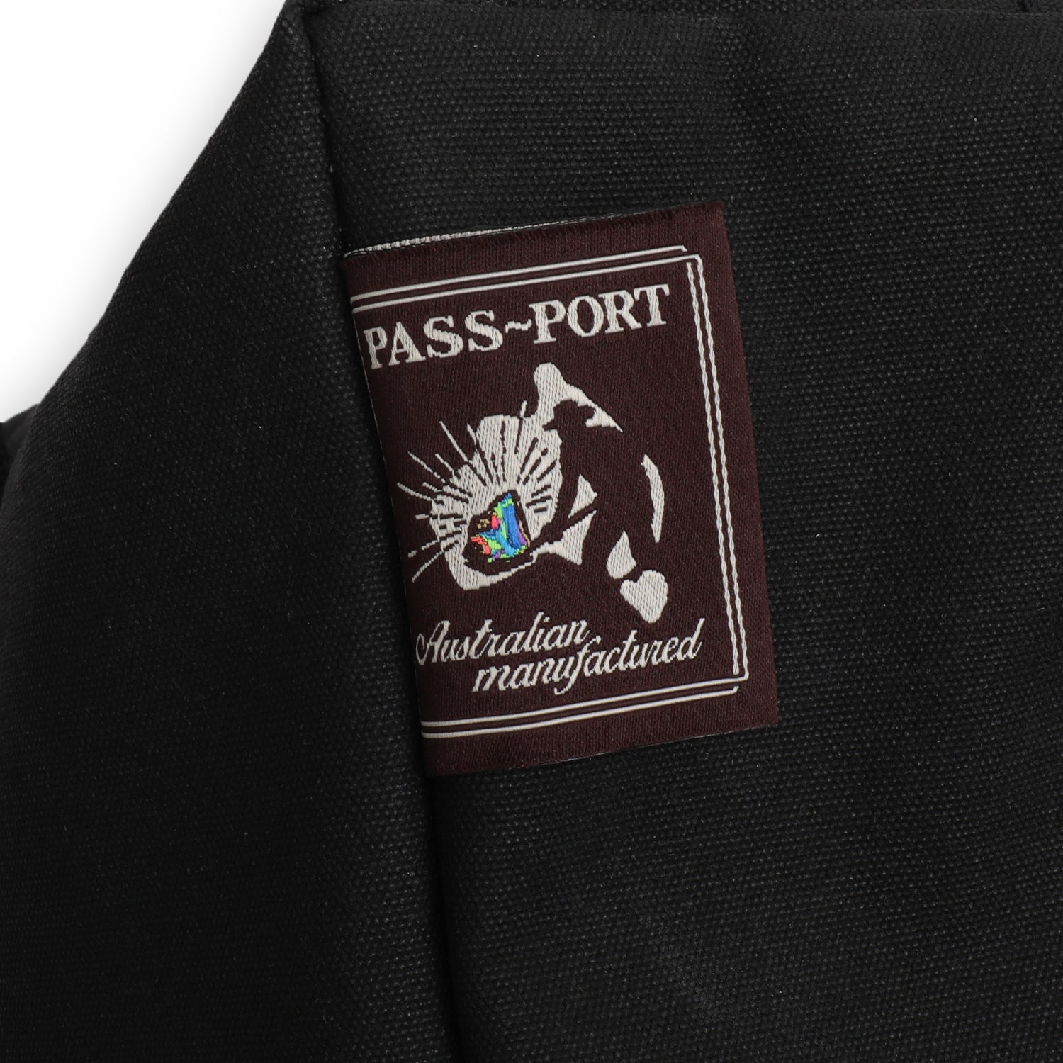 Pass~Port Australian Manufactured Travel Tote Bag - Black