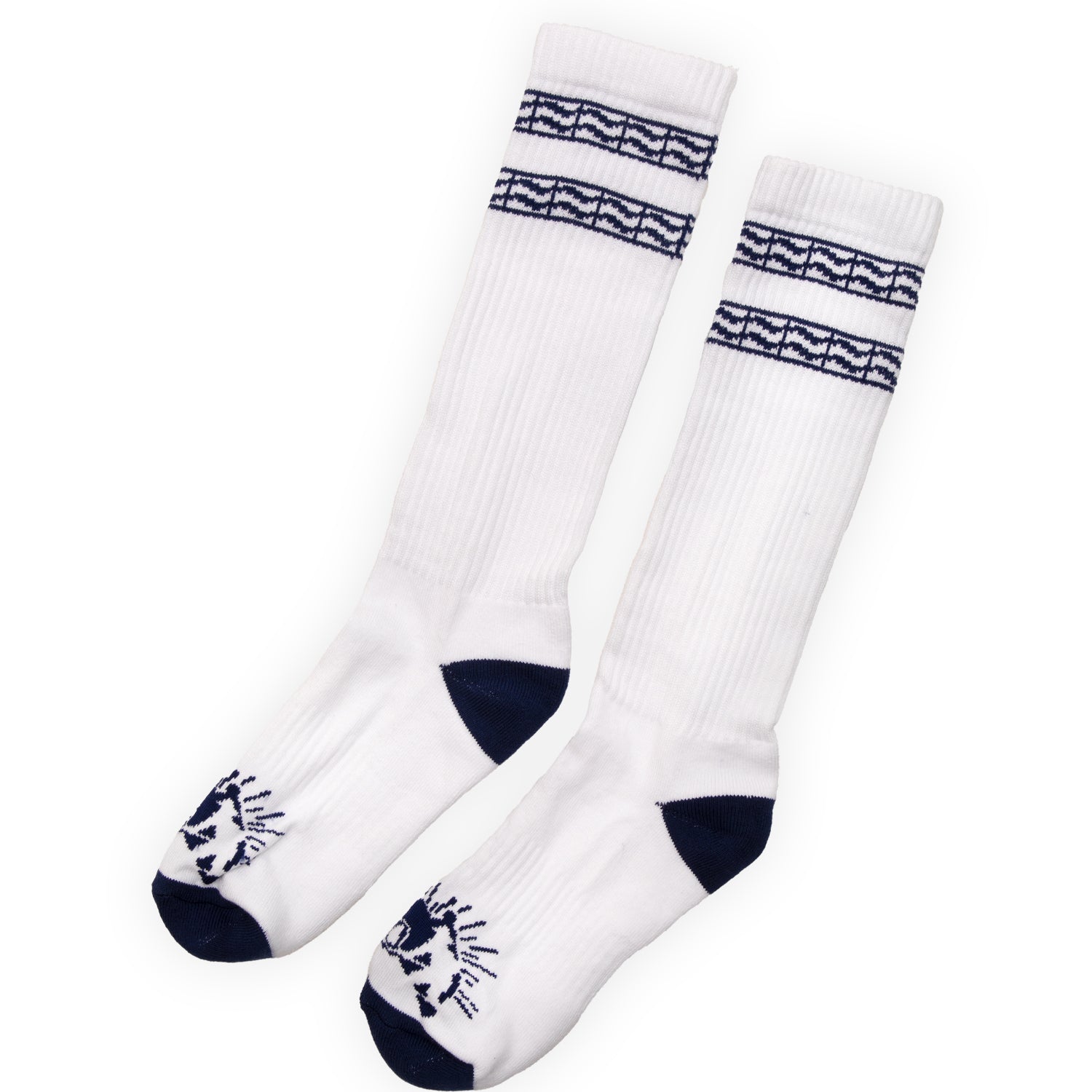 Pass~Port Australian Manufactured Socks - White / Navy
