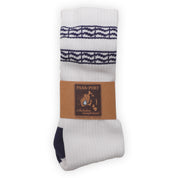 Pass~Port Australian Manufactured Socks - White / Navy
