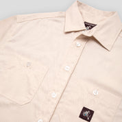 Pass~Port Australian Manufactured Short Sleeve Work Shirt - Natural