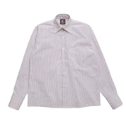 Pass~Port Australian Manufactured Oxford Shirt - Russet Brown Stripe