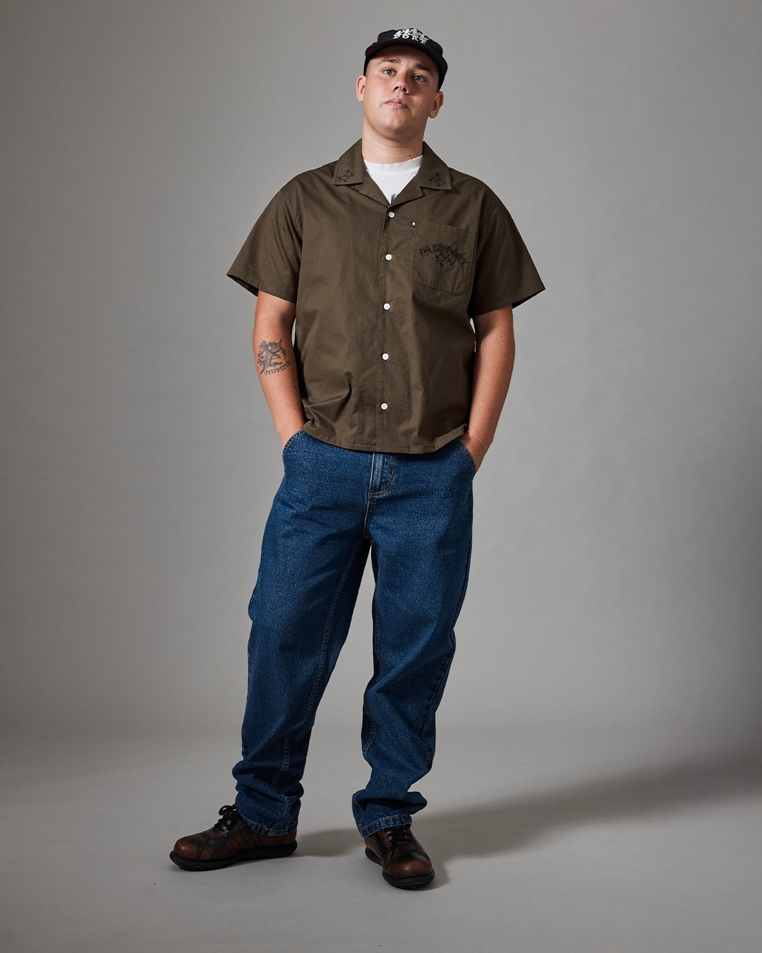 Pass~Port Arthur Leagues Shirt - Olive