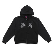 Aerosol Angel Zip Hoodie - Black