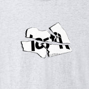 Lo-Fi Broken Logo Tee - Ash