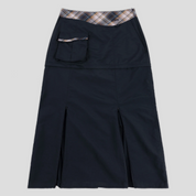 Dime Tech Skirt - Plaid Navy