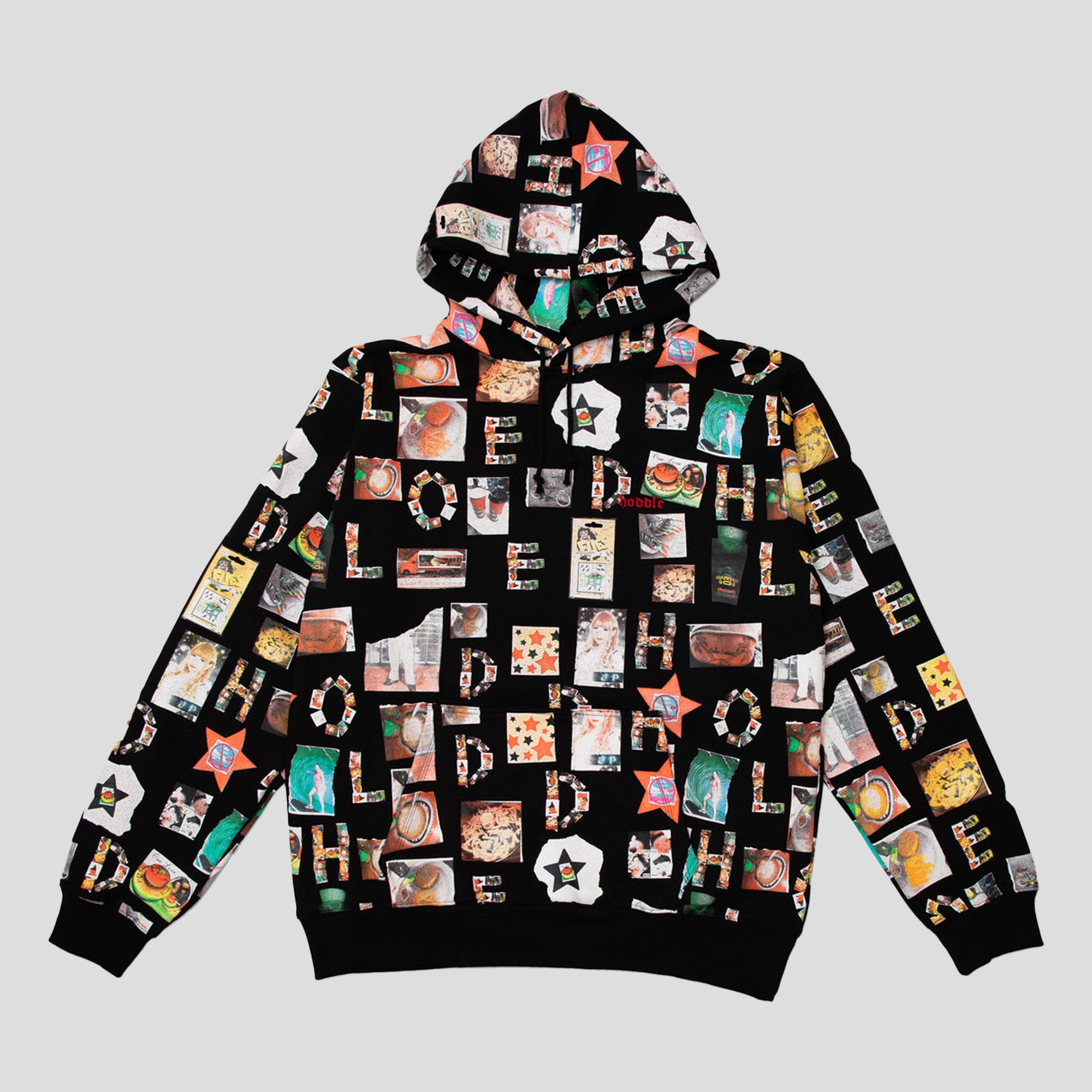 Hoddle Scrapbook Hoodie - Black