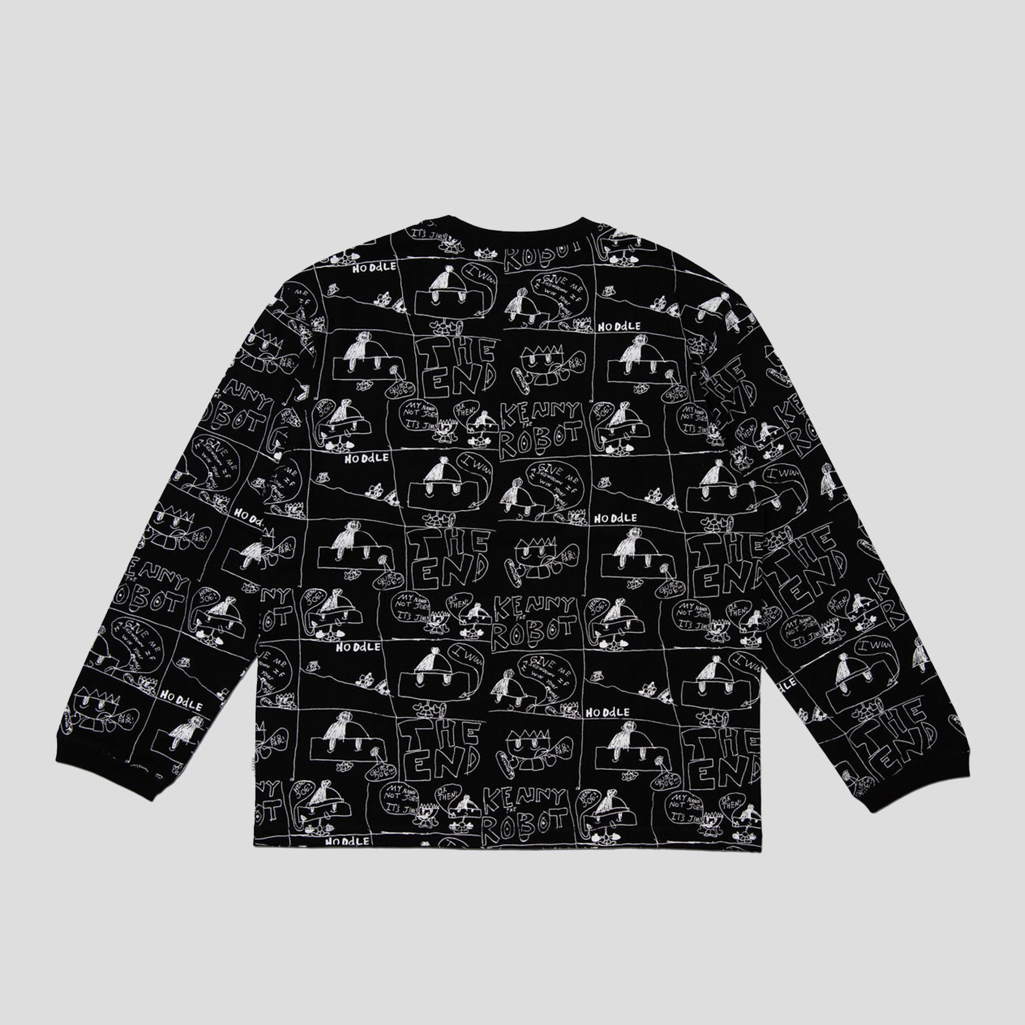 Hoddle Quiet Joe Long-Sleeve Tee - Black / White – Pass~Port