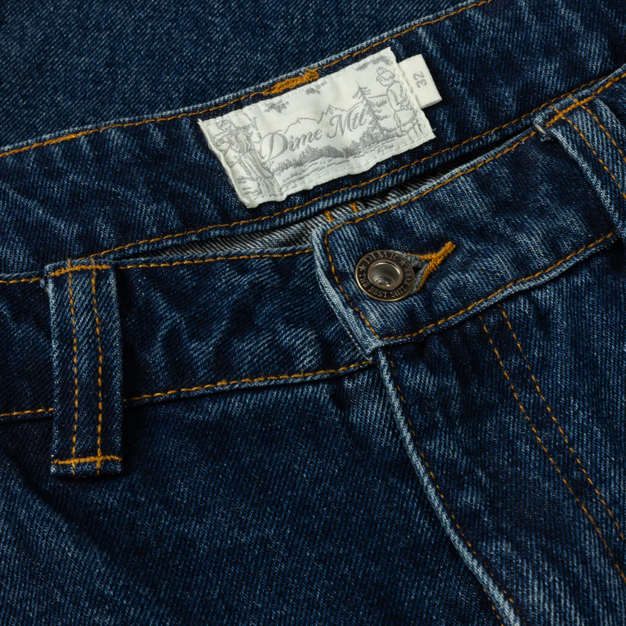 Dime Classic Relaxed Denim Pants - Faded Indigo