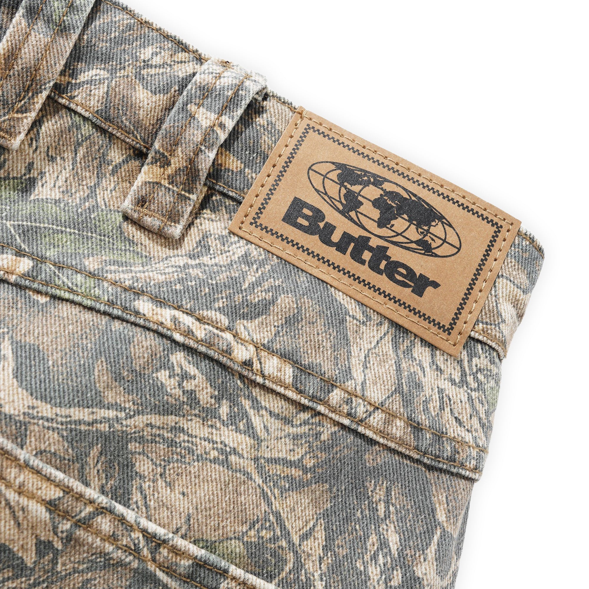 Butter Goods Carpenter Denim Shorts - Forest Camo