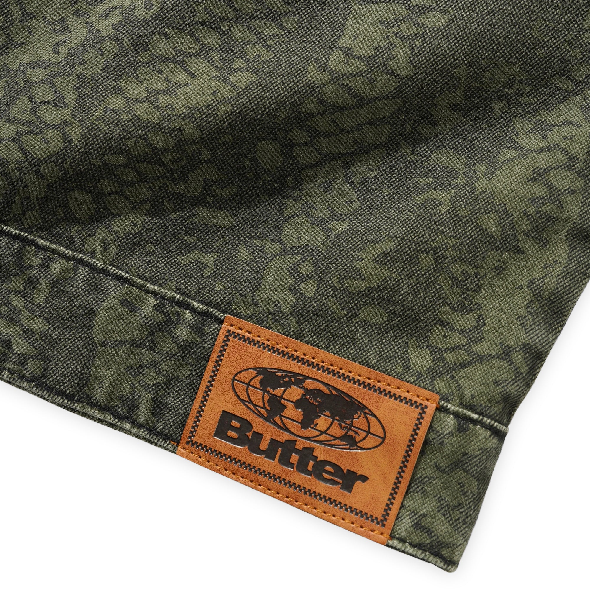 Butter Goods Garage Denim Jacket - Lowland Camo