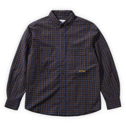 Butter Goods Plaid Shirt - Brown / Cobalt
