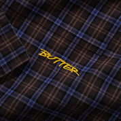 Butter Goods Plaid Shirt - Brown / Cobalt