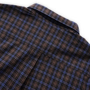 Butter Goods Plaid Shirt - Brown / Cobalt
