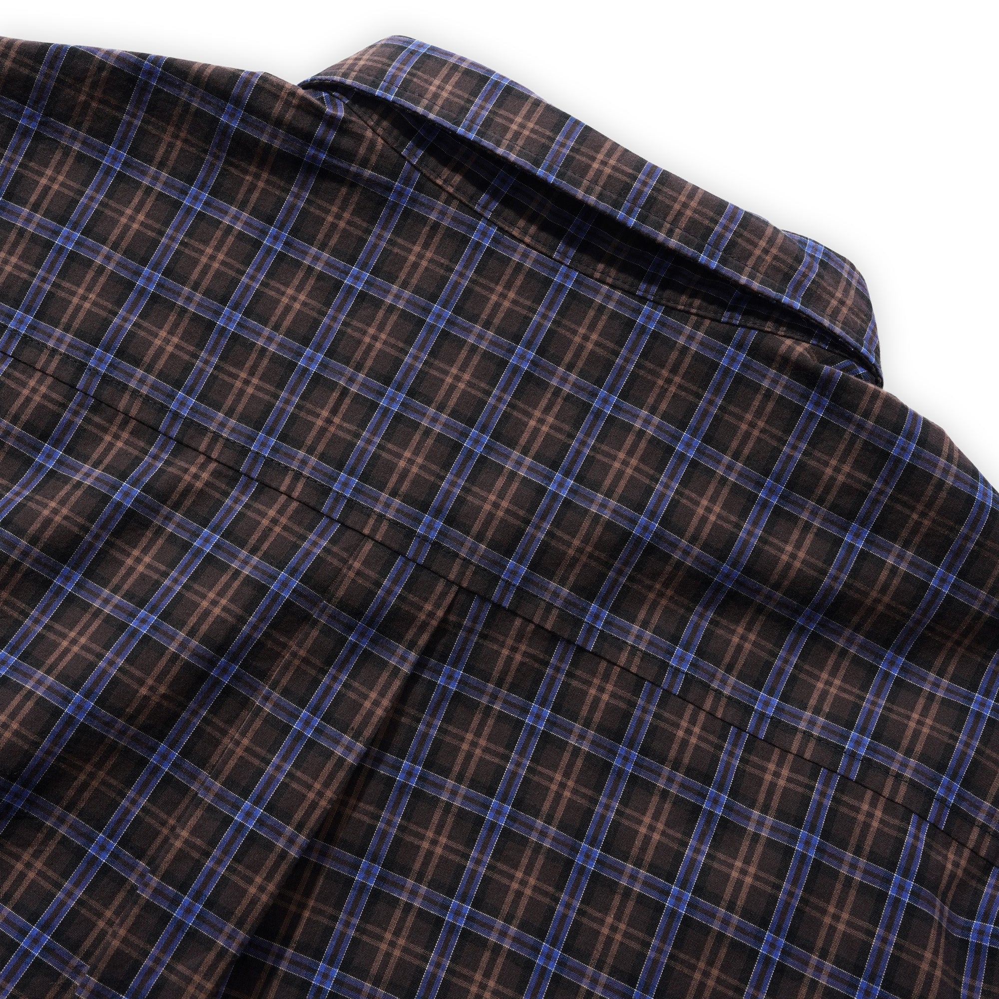 Butter Goods Plaid Shirt - Brown / Cobalt