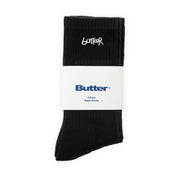 Butter Goods 3-Pack Basic Socks- Black