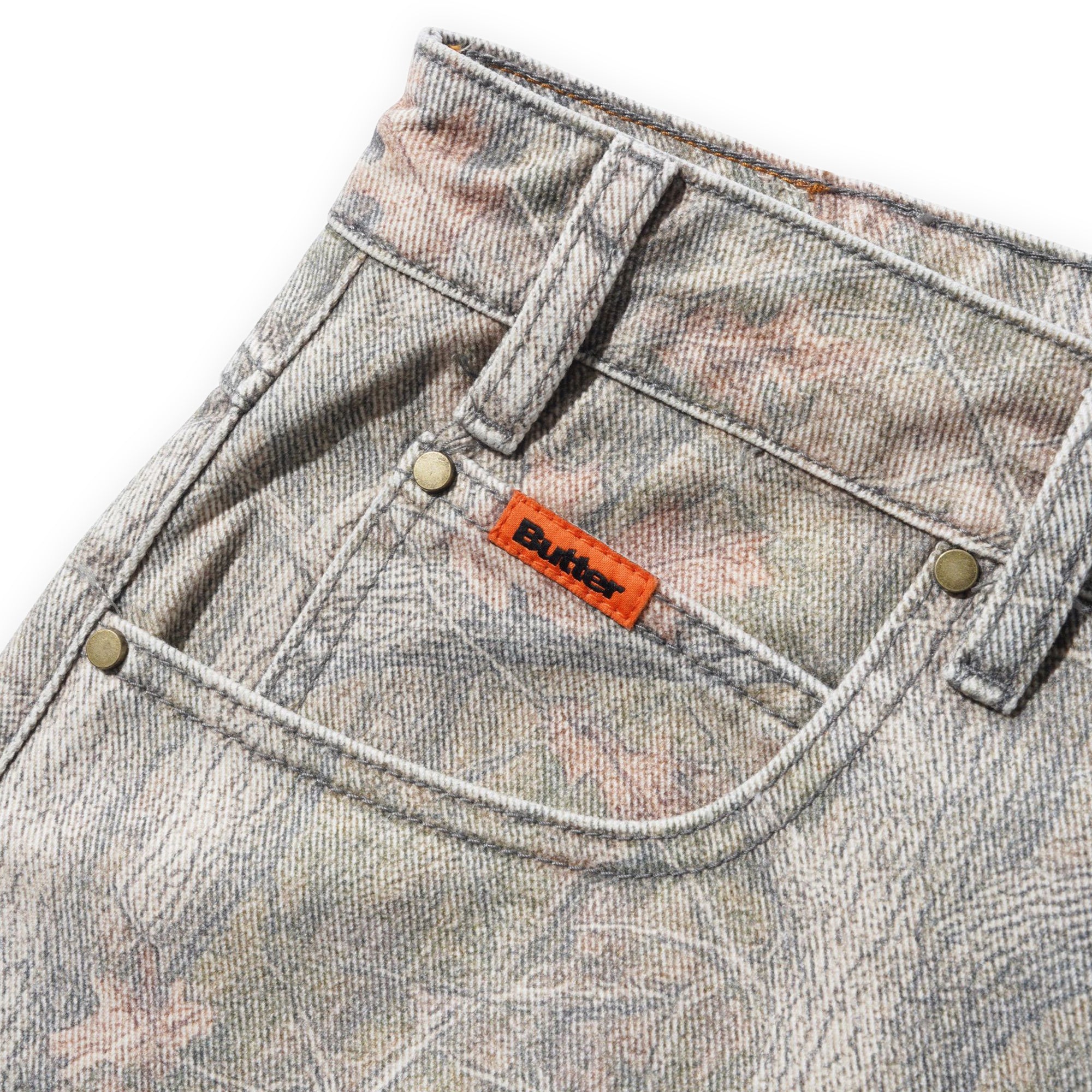 Butter Goods Baggy Denim Shorts - Forest Camo