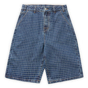 Butter Goods Big Grid Denim Shorts - Indigo