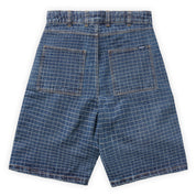 Butter Goods Big Grid Denim Shorts - Indigo
