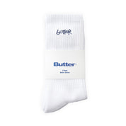 Butter Goods 3-Pack Basic Socks- White
