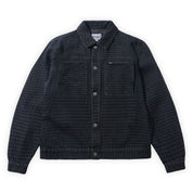 Butter Goods Grid Denim Jacket - Overdye Black