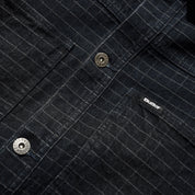 Butter Goods Grid Denim Jacket - Overdye Black