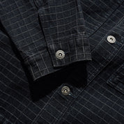 Butter Goods Grid Denim Jacket - Overdye Black