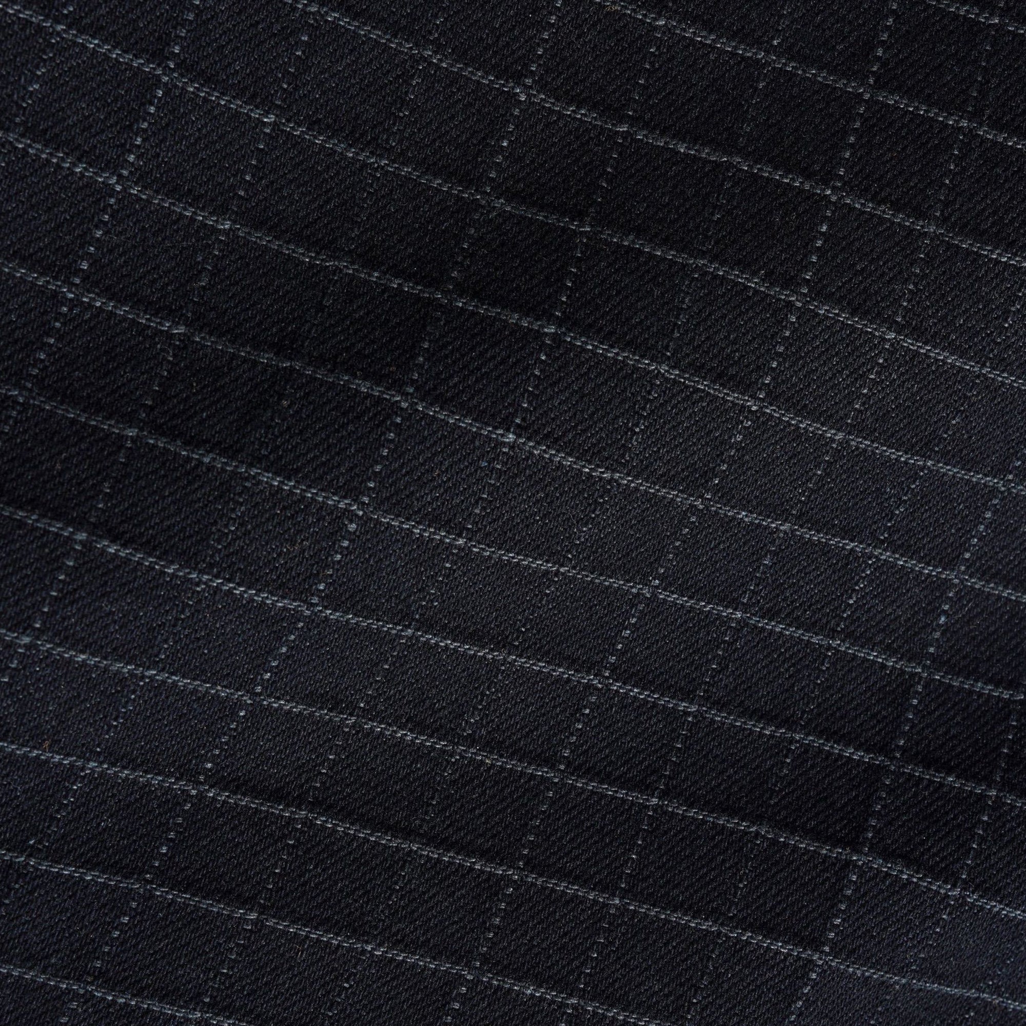 Butter Goods Grid Denim Jacket - Overdye Black